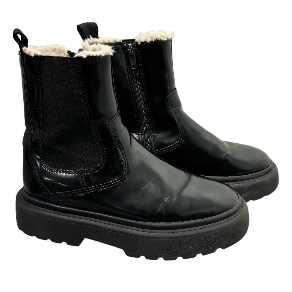 Zara Faux Fur Ankle Boots